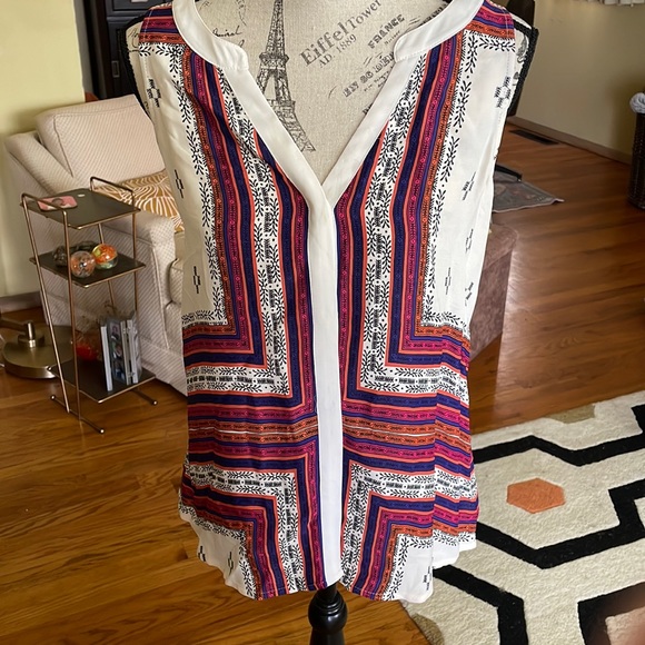 Sanctuary Lana Spilt Neck Button Down Blouse - Picture 1 of 4